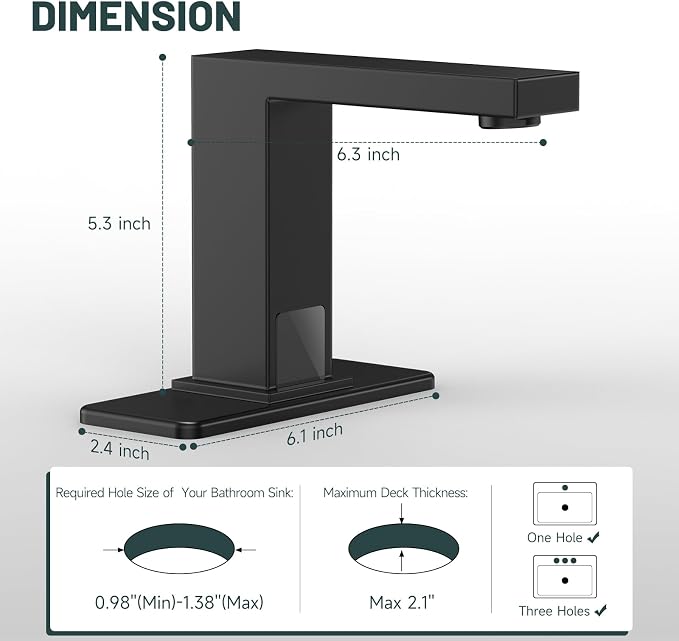 Touchless Bathroom Sink Faucet - Image 2