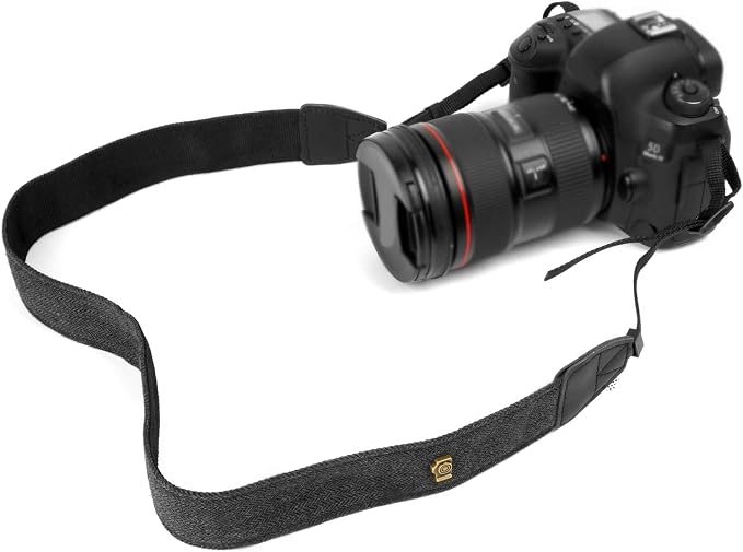Camera Strap Canvas Black Shoulder Strap - Image 4
