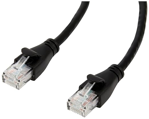 Amazon Basics RJ45 Cat-6 Ethernet Patch Cable, 1Gpbs Transfer Speed, Network by AmazonBasics