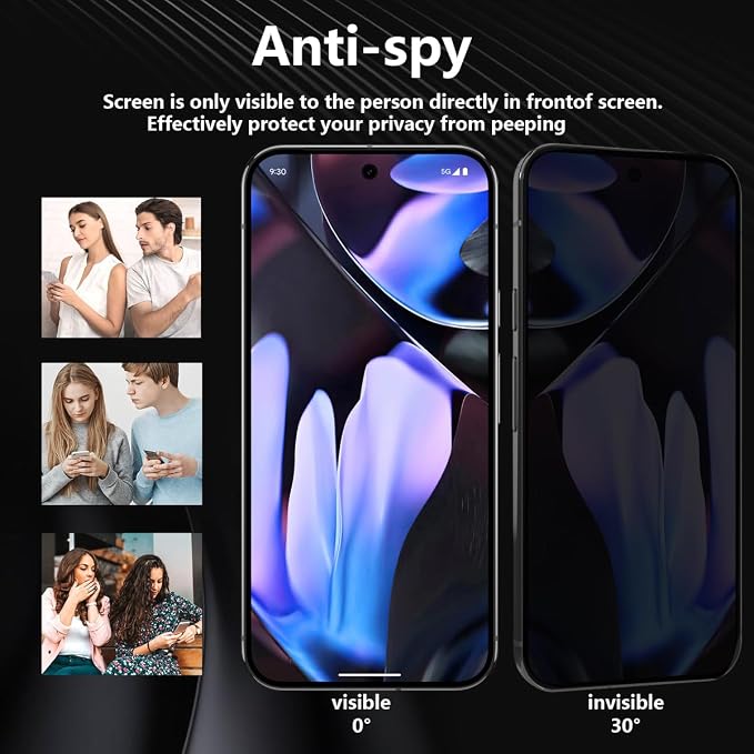 2 Pack Privacy Tempered Glass for Google Pixel 9 Pro XL/10 Pro XL Screen - Image 3