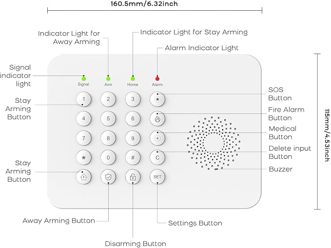 YBJ Alarm System for Home Security, DIY Wireless Home Alarm System - Image 9