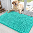 OLANLY Dog Door Mat for Muddy Paws 36x24, Super Absorbent Chenille Mud Mat by OLANLY