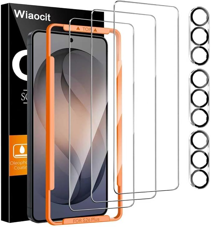 Wiaocit 3 Pack Tempered Glass Screen Protector by Wiaocit