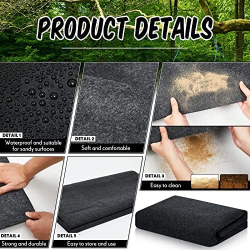 Shed Floor Mat 4 x 7 ft, Waterproof PE Backing - Image 4