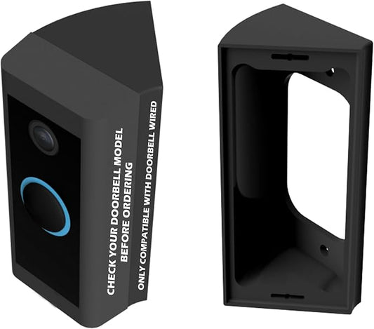 Video Doorbell Corner Mount for Doorbell Wired Corners Mounting Bracket 45 by MarsOutpost