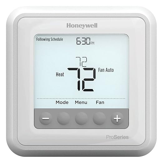 Honeywell TH6210U2001/U T6 Pro Programmable Thermostat, 2 Heat / 1 Cool Heat by HoneywellAirComfort