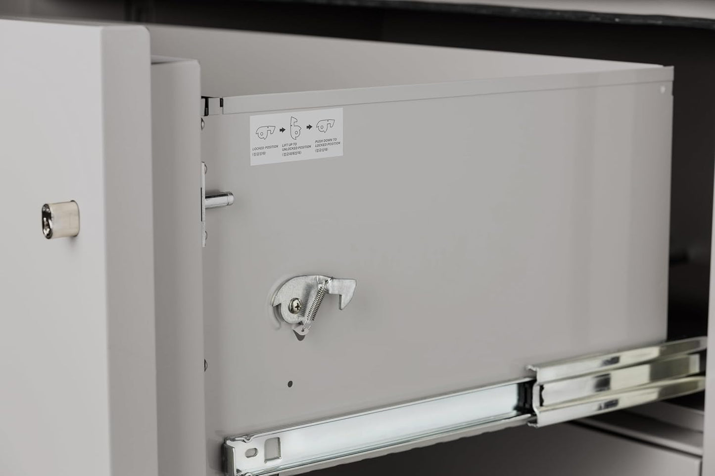 25 inch 2-Drawer Vertical Fireproof File Cabinet – Legal and Letter Size Filing – Key Lock – Water Resistant Seal – Fire and Impact Rated – Light Gray Finish – Model LGL2W25LG