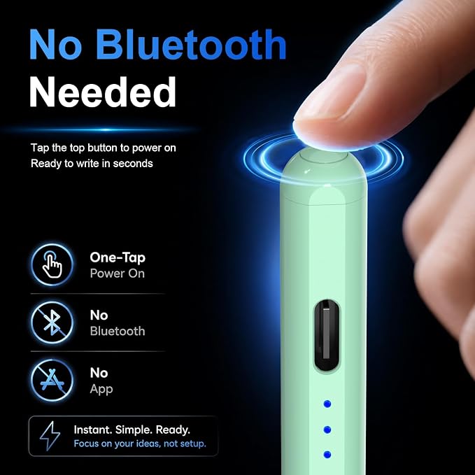 HATOKU Stylus Pen for iPad 2018-2026, 15 Mins Fast Charging Pencil 1st Gen - Image 6