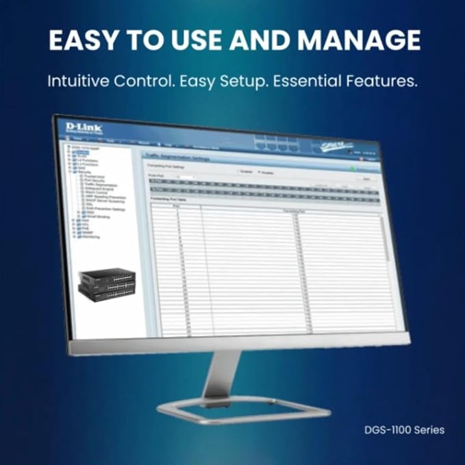 D-Link 24-Port Gigabit Smart Managed Ethernet Switch, IGMP Snooping, Web UI - Image 3