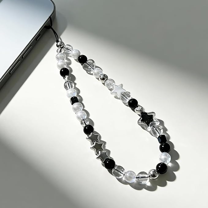 Cute Beaded Camera Wrist Strap for Phone, Digital Camera Charm Lanyard - Image 2