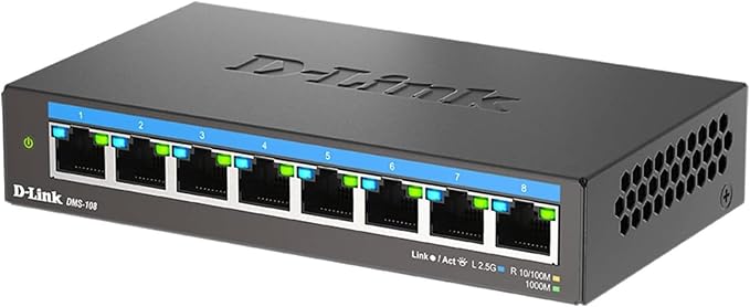 D-Link 8-Port 2.5GB Unmanaged Gaming Switch - Image 8