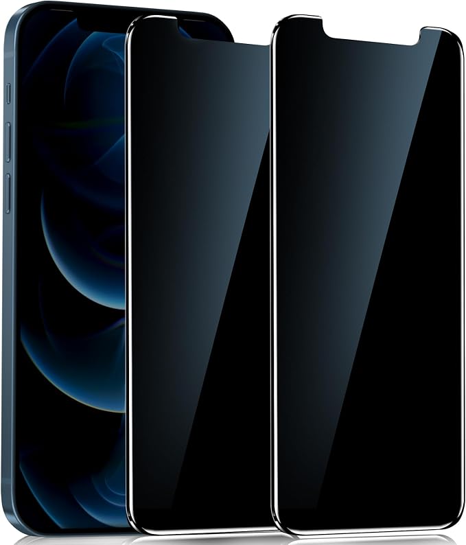 YMHML 2 Pack for iPhone 12 Pro Max Privacy Screen Protector Tempered Glass by YMHML