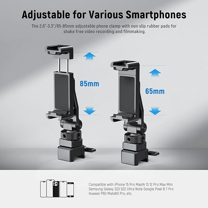 NEEWER Metal Phone Tripod Mount - Image 5