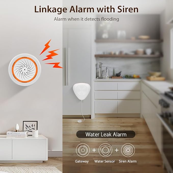 NEO Zigbee 3.0 Water Leak Detector, Smart Water Sensor Alarm - Image 6