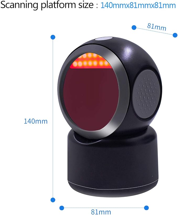 2D QR Barcode Scanner, Symcode Omnidirectional Hands-Free Automatic Barcode - Image 8