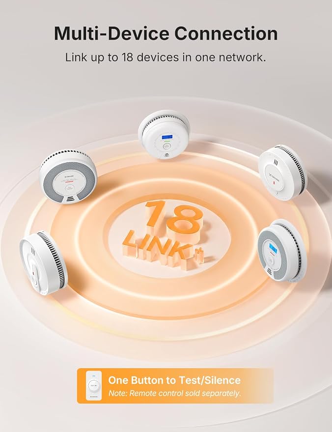 X-Sense Wireless Combination Smoke and Carbon Monoxide Detector, 10-Year - Image 5