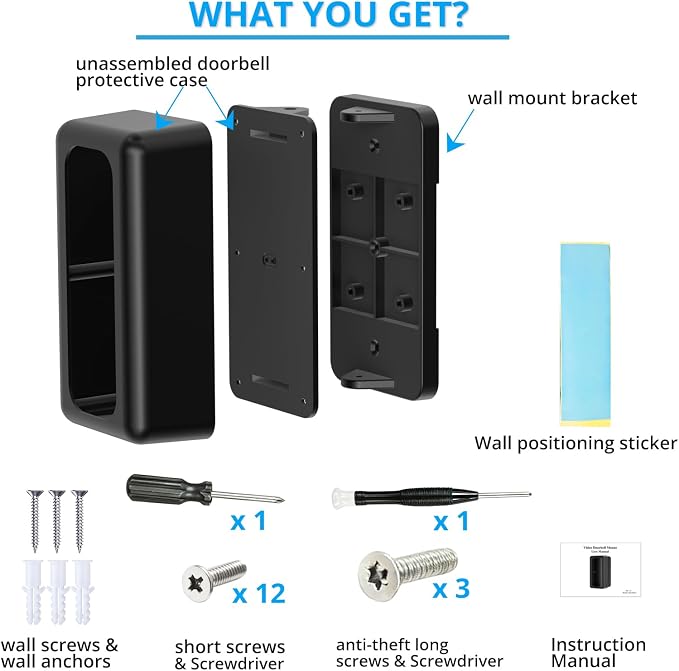 No Drill Doorbell Mount for Blink 2nd Gen Video Doorbell Camera | 30°Left/Right - Image 8