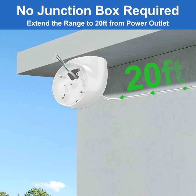 Eave Mount with Power Cable for Ring Floodlight Cam Wired Plus/Pro, Ring - Image 5