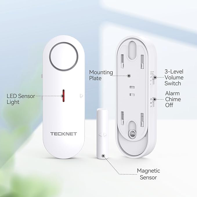 TECKNET Door Alarms for Kids Safety, Window Alarm Pool Alarms Door Alarm for - Image 6