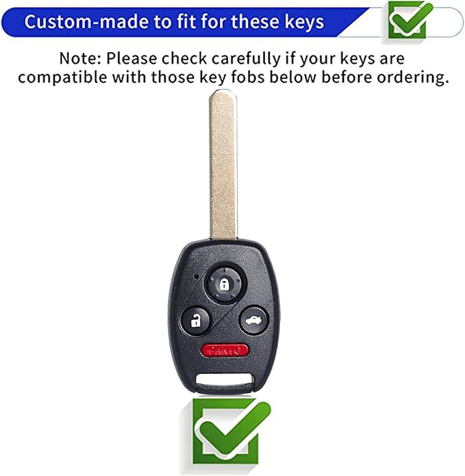 Keyless Entry Systems Key for Honda Key Fob Cover Shell - Image 2