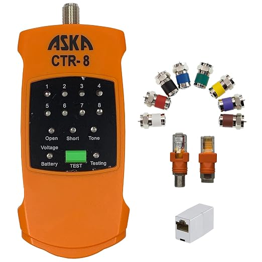 8-Way Coaxial Cable Mapper Locator Toner Tracer, Circuit Tester, Coax Wire by Unknown