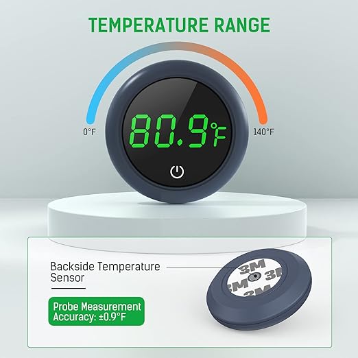 PAIZOO Fish Tank Digital Thermometer Accurate LED Display to ±0.9°F Tank - Image 3