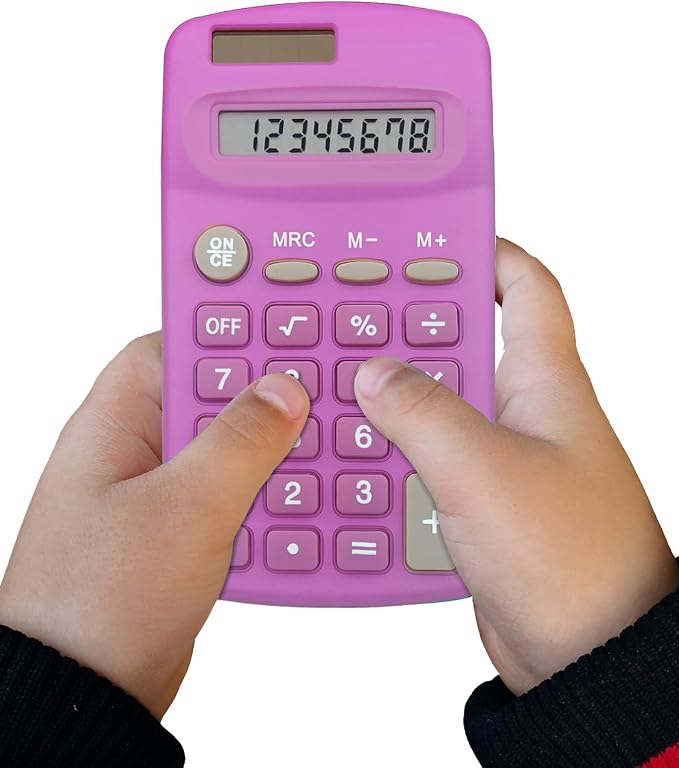Basic Calculator Dual Power 8 Digit Desktop Calculator - Image 7