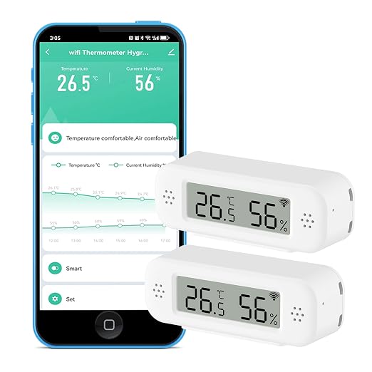 WiFi Thermometer Hygrometer: Smart Temperature and Humidity Sensor, Real-time by SENCKIT