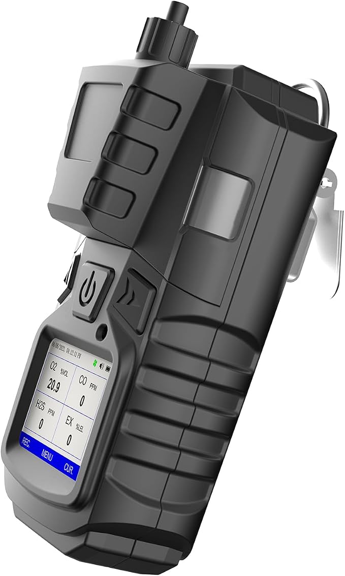 Gas Detector with Pump, 4 Gas Monitor Multi Gas Detector CO EX O2 H2S Monitor by Forsensal