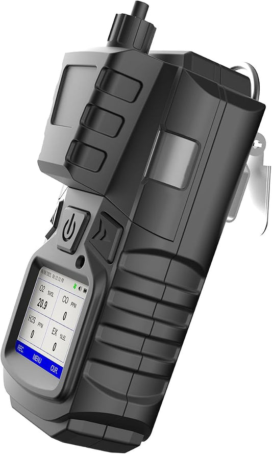 Gas Detector with Pump, 4 Gas Monitor Multi Gas Detector CO EX O2 H2S Monitor by Forsensal