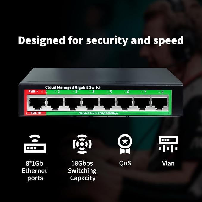 STEAMEMO 8-Port Gigabit Ethernet Switch | Smart Managed - Image 6