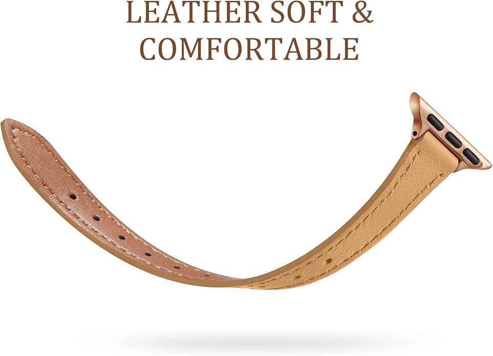 Charlam Slim Leather Band Compatible - Image 3