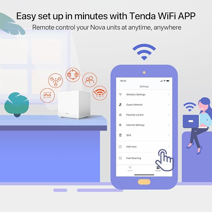 Tenda Nova Mesh WiFi System MW12 - Image 6
