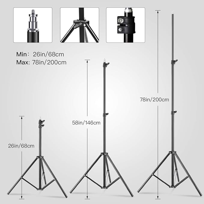 【Upgrade LED】 MOUNTDOG Softbox Lighting Kit, Photography Studio Light - Image 5
