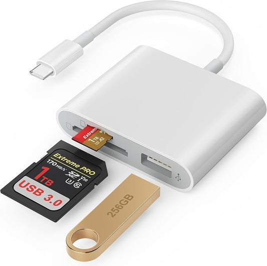 SD Card Reader, USB 3.0 Type C High Speed to SD/TF Card Adapter by SZHAIYIJIN