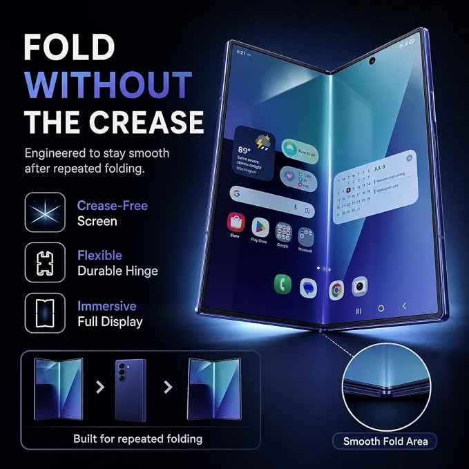 V-PORYADKU 3 Pack for Samsung Galaxy Z Fold 7 Screen Protector + 3 Pack Camera - Image 4