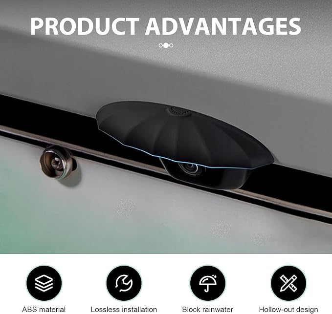 Car Rear View Camera Cover, Waterproof Umbrella-shaped Backup Lens Protector - Image 3