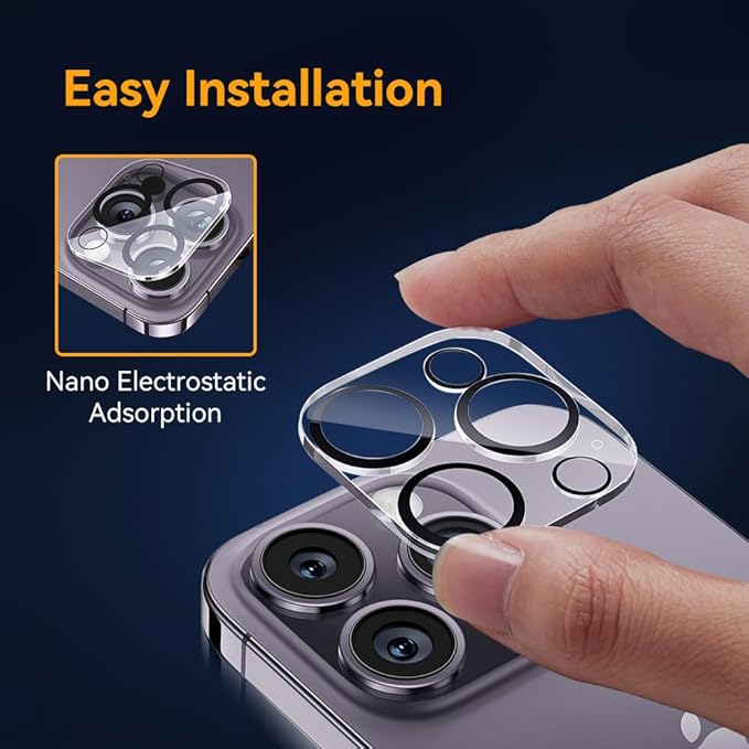 Camera Lens Protector for iPhone 14 Pro 6.1" ＆ iPhone 14 Pro Max 6.7", 9H - Image 5