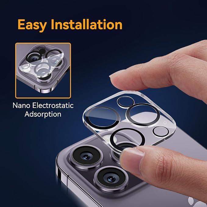 Camera Lens Protector for iPhone 15 Pro 6.1" ＆ iPhone 15 Pro Max 6.7", 9H - Image 5