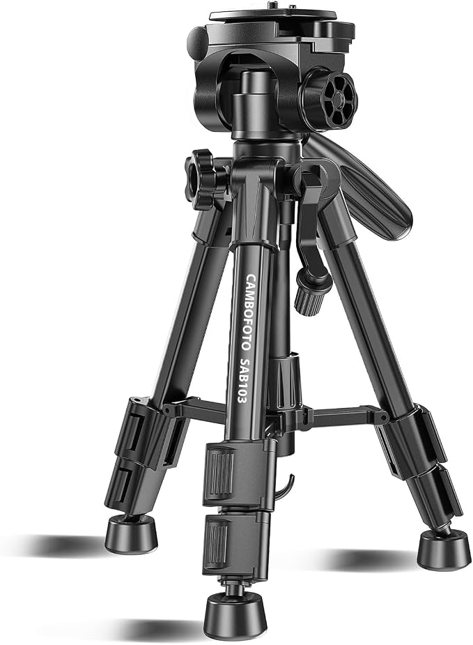 CAMBOFOTO 30"-Camera-Tripod, Porfessional Aluminum Heavy Duty Tripod Stand - Image 3