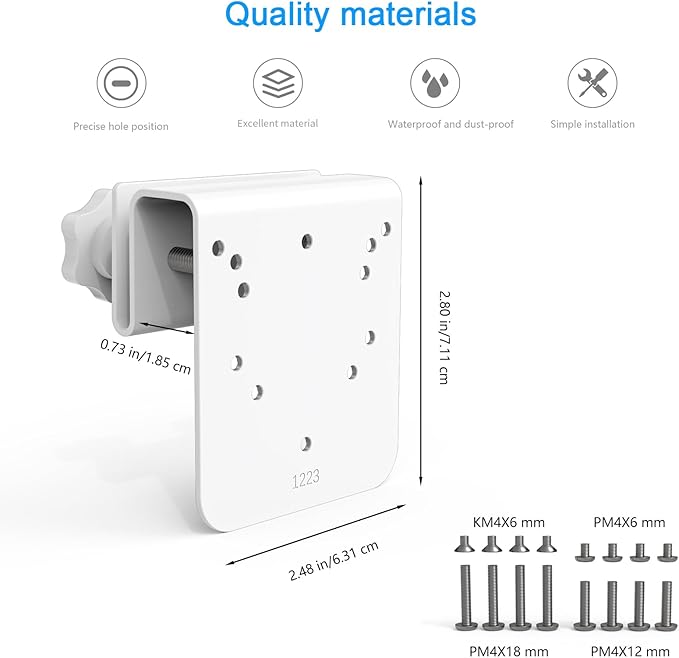 Gutter Mount Compatible with SEHMUA RBX-S73 Solar Security Camera, - Image 2