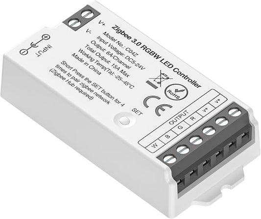 BTF-LIGHTING Tuya Zigbee 3.0 C04Z LED Controller Support RGBW 5pin PWM FCOB COB by BTF-LIGHTING