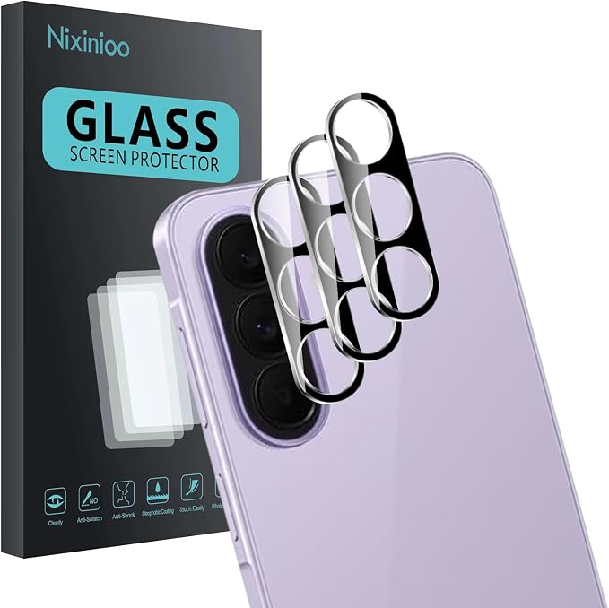 3 Pack Camera Lens Protector for Samsung Galaxy A57/A37 5G, Tempered Glass by Unknown
