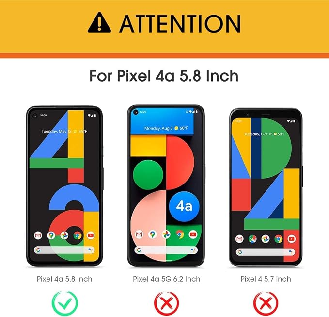 OMOTON Screen Protector for Google Pixel 4a, Scratch - Image 2