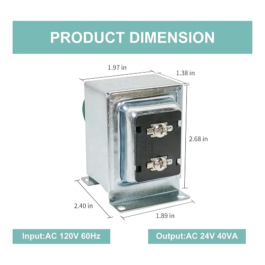 24V 40VA Doorbell Transformer - Image 4