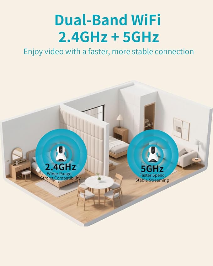 VIMTAG 4K 8MP Pan/Tilt Pet Camera Indoor - Image 6