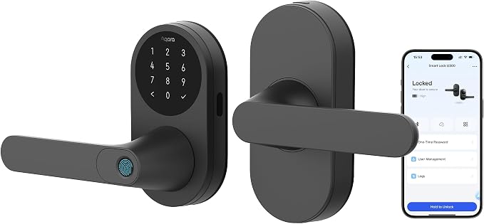 Aqara Smart Lock U300 Upgraded Version, Fingerprint Keyless Entry Door Lock by Aqara