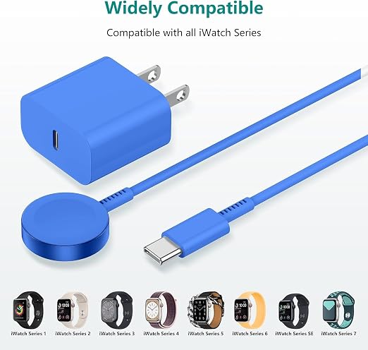 Upgraded Apple Watch Charger, Magnetic Fast Charger, USB C Charger Block Plug - Image 7