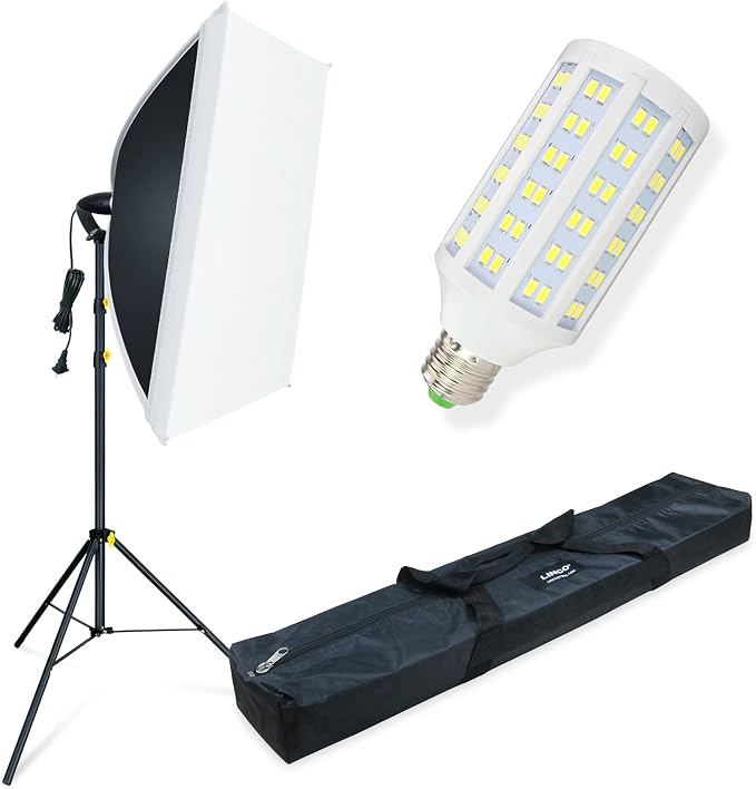 LINCO LED Softbox Photography Lighting Kit 20"x28" Professional Photography by LINCO
