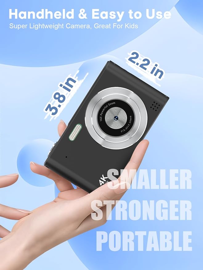 Digital Camera, 44MP Full HD 1080P Point and Shoot Camera - Image 3